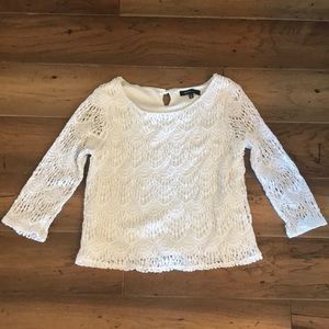 Girls lacy/crocheted blouse! Adorable little top!